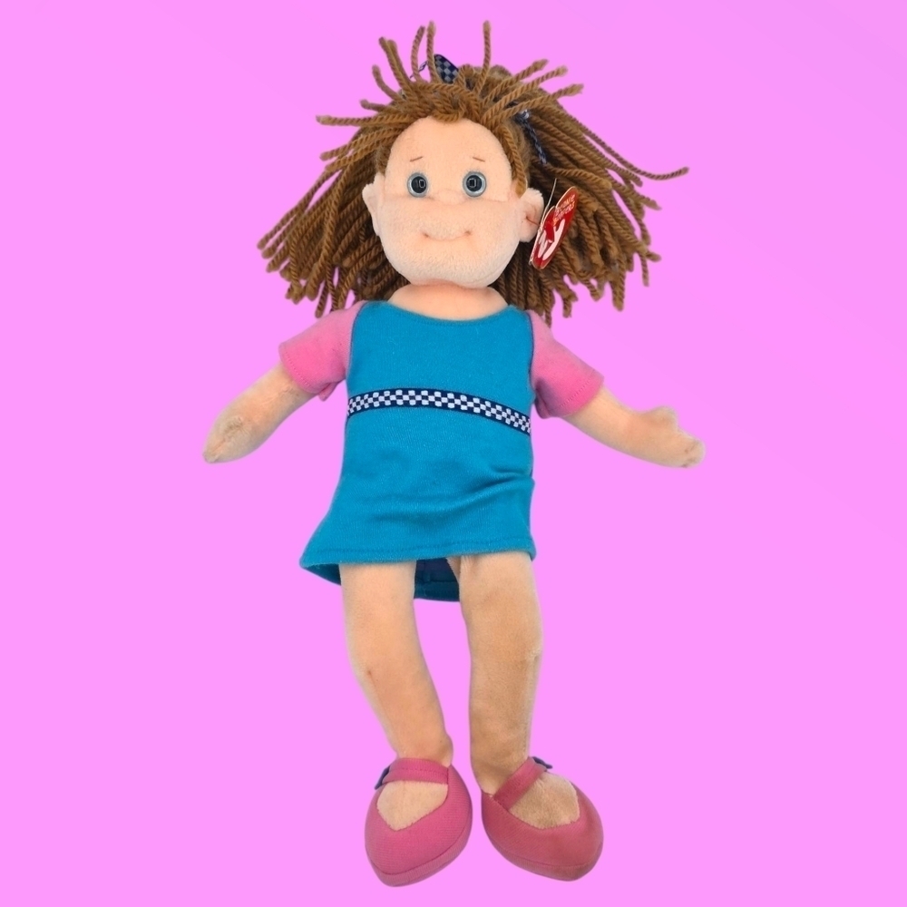 Vintage 2001 Ty Beanie Boppers Bubbly Betty with Tag Soft Plush Doll